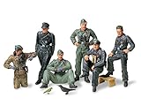 Tamiya 300035201 - Set Statuette Soldati Tedeschi della seconda Guerra Mondiale, Scala: 1:35, 6 pz.