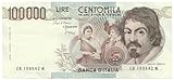 Cartamoneta.com 100000 Lire Banca d Italia Caravaggio I Tipo Lettera B 28/10/1985 SPL+ 18441/III