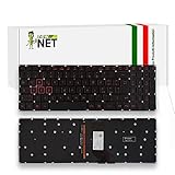 new net - Tastiera Compatibile con Notebook Acer Nitro 5 AN515-51-56U0 AN515-51-705 AN515-51-72HL AN515-51-765D AN515-51-N17c1 [Senza Frame - Colore Tasti Nero - Retroilluminata - Layout ITA]