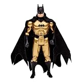 Bizak Mcfarlane DC Super Powers Batman Scultura dorata, statuetta da 12 cm, in stile classico, basata sulla serie 60, con bolle di fumetti, per collezionisti, 12 anni, (64385826)