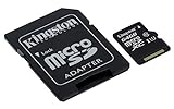 Kingston SDCS/64GB Canvas Select MicroSD, Velocità UHS-I di Classe 10, fino a 80 MB/s in Lettura, con Adattatore SD, nero