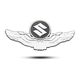 3D Metallo Stemmi Adesivo auto, Per Suzuki BALENO IGNIS SAMURAI SWIFT JIMNY ALTO SX4 GRAND VITARA Tronco Logo Adesivi Emblema posteriore anteriore Styling carrozzeria decorazioni,A