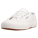 SUPERGA 2750 Tumbled Leather, Sneaker Unisex - Adulto, Bianco White 900, 41 EU