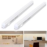 Aigostar Luce Sottopensile Cucina con Interruttore 8W 960LM LED Sottopensili Cucina IP20 230V Strisce LED Sottopensile, Luce naturale 4000K 57,3 cm, 2 pcs