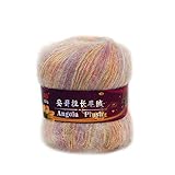 Morbido filato di lana di cachemire mohair per maglieria fai da te scialle sciarpa uncinetto forniture filo per principianti spessore
