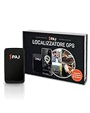 PAJ GPS ALLROUND Finder 2023 GPS – Localizzatore gps per auto, moto, anziani, bambini e molto più, GPS Tracker per auto in tempo reale, Antifurto per auto, Pulsante SOS per emergenza