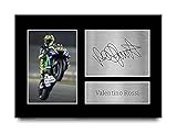 HWC Trading Valentino Rossi A4 Senza Cornice Firmato Regalo Visualizzazione Delle Foto Print Immagine Autografo Stampato Per Superbikes I Fan Della Motogp