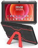 Haehne Tablet Android, Tablet 7 Pollici, con Supporto, Compatibile con la scheda TF da 256 GB, Rosso