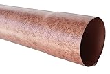 T.E.G. METALLI S.R.L. Pluviale Tubo Discendente per Grondaia in Alluminio o Lamiera Diametro 80 mm Vari Colori e Lunghezze (Alluminio/Rame Antichizzato, 2)