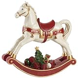 Villeroy & Boch Christmas Toys 2019, Cavallo a Dondolo XL 32cm, Poliresina, Multicolore, 32,8 x 10,8 x 32,5 cm