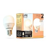 LIFX White to Warm confezione da 2, A60 1000 lumen [E27], Lampadina LED Wi-Fi Smart, Bianco regolabile, Non necessita di alcun ponte, Compatibile con Alexa, Hey Google, Apple HomeKit