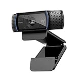 Logitech C920 Hd Pro Webcam, Videochiamata Full Hd 1080P/30Fps, Audio Stereo, ‎Funziona Con Skype, Zoom, Facetime, Hangouts, ‎‎Pc/Mac/Laptop/Tablet/Chromebook, Nero, ‎2.4 x 9.4 x 2.9 cm; 200 grammi