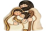THUN - Soprammobile Sacra Famiglia - Decorazioni Natale Casa - Formato Medio - Ceramica - 14,5 x 9,5 x 16 h cm