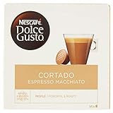 Nescafé Dolce Gusto Cortado Espresso Macchiato Caffè Macchiato, 16 Capsule