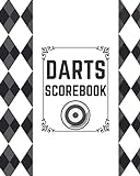 Darts Scorebook: Easy to use Game recorder Notebook, Indoor Games Record Book, Score Keeper, Log book, Darts Scoring Sheet, Gifts for Friends, Family, ... Lover, Professionals, 8”x 10” with 120 pages.