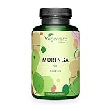 Moringa Oleifera Biologica | 2.000 mg | Superfood fonte di Proteine Vegane | Certificata in Laboratorio e Senza Additivi | 180 compresse | Vegan