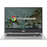 ASUS Chromebook CX1 CX1400CKA, Notebook 14" Anti-Glare, Intel Celeron N4500, RAM 4GB, 64GB eMMC, Intel UHD Graphics 600, ChromeOS, Argento