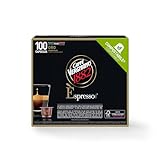 Caffè Vergnano Èspresso1882 - 100 Capsule Caffè Compatibili Nespresso e Compostabili, Oro - Pack da 100 capsule