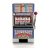 KANBUN Mini Slot Machine Giocattolo per Bambini, Mini Lucky Slot Machine Banca Monete Giocattolo, Giocattoli Nostalgia Educativi Creativi per Bambini Adulti