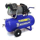 MICHELIN - Compressore d aria portatile MVX50/3 - Serbatoio 50 litri - Motore da 3 hp - Pressione massima 10 bar - Portata d aria 360 l/min - 21,6 m³/h