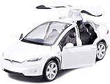 Bowtus Tesla Model X 90 1:32 - Auto giocattolo con Sound & Light Toy, collezione giocattolo (bianco)