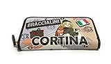 Portafoglio zip around Braccialini Cartoline Cortina marrone A23BR08 B16812 MULTICOLORE
