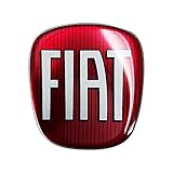 AMS 32015 Adesivo Fiat 3D Ricambio Logo Anteriore + Posteriore per Grande Punto
