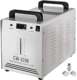 VEVOR Refrigeratore di Acqua Industriale, 0,45 A CW-3000AG Capacità 8,5L Modello per CNC Laser Engraver per Raffreddare l Unico Tubo Laser in Vetro CO2, Nero
