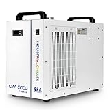 S&A Genuine CW-5000TG Industrial Water Chiller,Refrigeratore di acqua industriale 7L capacità,acqua di raffreddamento Per macchine di incisione e taglio laser CO2 da 40W-100W