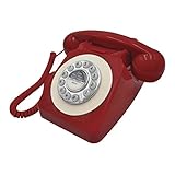 Benross 44510 - Telefono classico stile vintage, colore: Rosso
