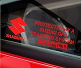 5 x Red-Suzuki Dispositivo di localizzazione GPS-Adesivi-Veicolo,Swift,Wagon,Sicurezza,Traccia
