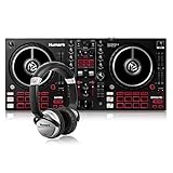 Numark Mixtrack Pro FX + HF125 - Controller DJ a 2 Deck Per Serato DJ con Scheda Audio e 2 Jog Wheel + Cuffie DJ con Filo e Serato DJ Lite