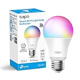 TP-Link Tapo L530E Lampadina WiFi Intelligente LED Smart Multicolore, E27, Compatibile con Alexa e Google Home, 806 lumen, 9W(Equivalente 60 W), Controllo Remoto tramite APP Tapo