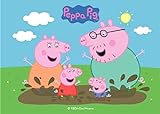 Peppa Pig - Cialda per Torta - Decorazioni Comestibili per le Torte Compleanno - A5