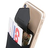 Sinjimoru Porta Carte di Credito con Portafogli, per iPhone e Android. Sinji Pouch Flap, Nero
