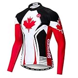 Uomo Ciclismo Jersey Manica Lunga Pro Marca Team Riflettente Bicicletta Camicie Giacca USA, Canada, S