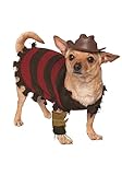 Rubie s Costume unisex per adulti, ufficiale Rubie s A Nightmare on Elm Street Freddy Krueger Halloween Pet Dog Costume Taglia M, Multicolore, M UK