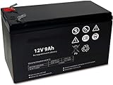Batteria Ermetica al Piombo 12 V Capacità 9 Ah, per UPS, Sistemi di Videosorveglianza e Allarme, Attacco Faston 6.3 mm, Dimensioni 15.1 x 9.4 x 6.5 cm
