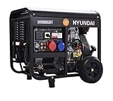 Hyundai DHY8500LEK-T Generatore Diesel FullPower, Nero, Medio