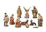 Paben - Statuette del presepe natività da 7 cm, 11 personaggi in resina