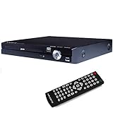 Majestic DVX 475 USB - Lettore DVD/MPEG4 con ingresso USB, presa Euro SCART, telecomando, Nero