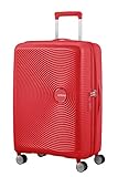 AMERICAN TOURISTER Soundbox - Spinner M Espandibile Bagaglio a Mano, 40 IT, Spinner M (67 cm - 81 L), Rosso (Coral Red)