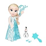 Disney Princess – bambola 38cm La mia amica Elsa cantante, con i suoi abiti iconici, gli accessori e il suo piccolo amico Olaf, canta le canzoni originali del film