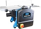 Güde 55440 GADH 200 - Piallatrice per pavimenti in alluminio pressofuso, protezione per pialla, interruttore di sovraccarico, colore: blu, 82 x 46 cm