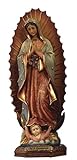 Statua Madonna N.S. Guadalupe in resina cm. 23