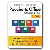 Office 2019 Professional Plus | Box con DVD | Versione Perpetua | Fattura | Garanzia a Vita | 1PC