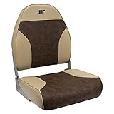 Wise 8 WD588 Series Mid-Back Fishing Boat Seat con Logo, Sand/Brown