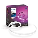 Philips Hue White and Color Ambiance Lightstrip, Kit base Striscia LED Smart da 2m, Bluetooh