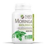 Moringa Oleifera Biologica - 400mg - 200 capsule vegetali