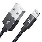RAMPOW Cavo Lightning a USB [ Certificato Apple MFi ] Cavo iPhone- Grigio [2M/6.5ft]